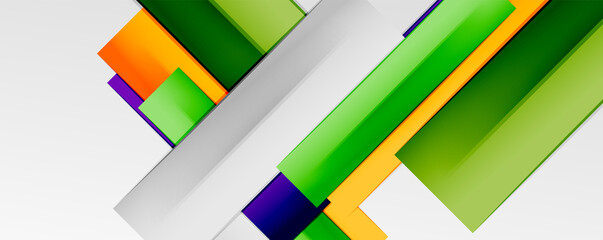 Multicolored lines background. Design template for business or technology presentations, internet posters or web brochure covers