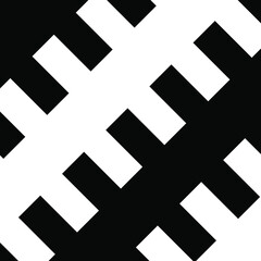 Fototapeta premium Illusion Abstract black and white pattern. Monochrome pattern. Optical illusion. Op art. 