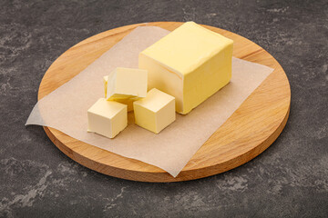 Dairy natural yellow butter piece