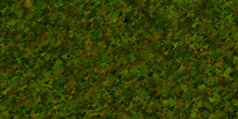 Dark green vector template with triangle shapes.