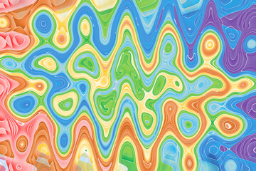 Abstract geometric background Vector. Fluid shapes composition. Gradient trendy style wallpaper