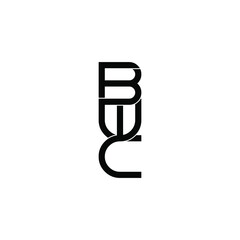 bwc letter original monogram logo design