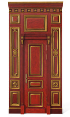 Classic door with interior panels