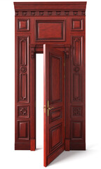 Classic door with interior panels