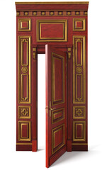 Classic door with interior panels