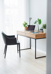 Fototapeta premium Office workplace with laptop