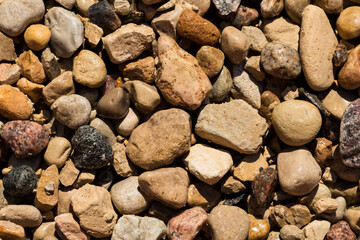 Wet Stone Pebbles Texture Or Stone Pebbles Background For Design