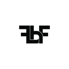 fbf letter original monogram logo design