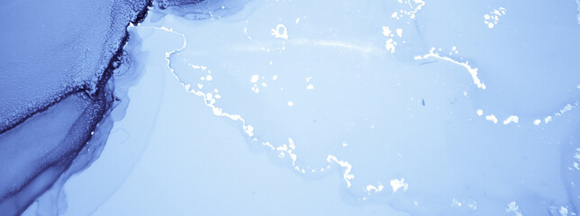 Navy Ink Painting. Art Flow Wallpaper. Blue Marble Texture. Ink Paint. Light Geode Art. Winter Background. Airy Design. Indigo Oil Effect. Watercolour Creative Paper. Alcohol Ink Paint.