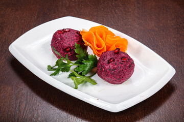 Georgian traditional cuisine - vegetarian pkhali