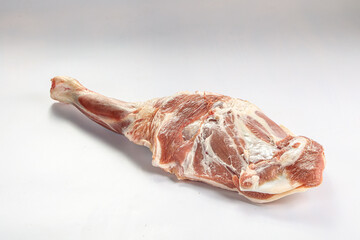 Raw lamb leg for cooking
