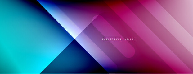 Dynamic lines abstract background. 3D shadow effects and fluid gradients. Modern overlapping forms