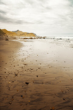 Beach at Marokopa New Zealand