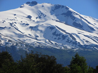 Volcán mocho choshuenco, Panguipulli, región de los Ríos, Chile 