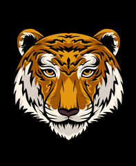 illustration vector tiger head