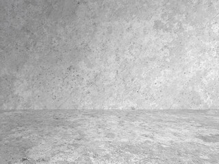 empty gray interior with concrete wall