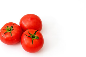 トマトと白い背景