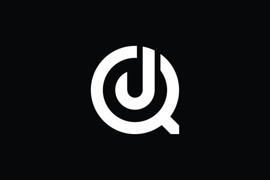 QJ logo letter design on luxury background. JQ logo monogram initials letter concept. QJ icon logo design. JQ elegant and Professional letter icon design on black background. Q J JQ QJ