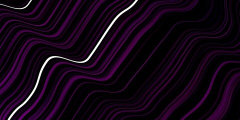 Dark Pink vector background with wry lines.