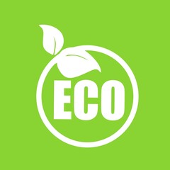 Eco flat vector icon. Ecology flat vector sign. 