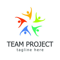 Fototapeta premium Team Project Logo