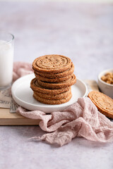 Biscuits sablés fourrés chocolat fait maison artisanal