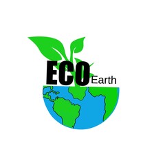 Eco flat vector icon. Ecology flat vector sign. 