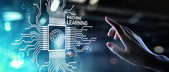 Machine Deep learning algorithms, Artificial intelligence, AI, Automation and modern technology in business as concept