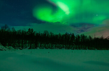Hunting for night lights in the Arctic