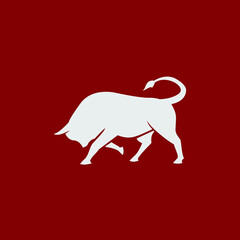 bull buffalo beef bison matador silhouette logo design inspiration