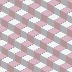 Pink squares, stairs, pattern, design
