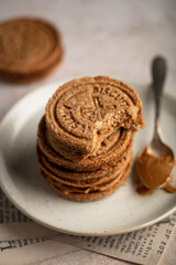 Biscuits sablés fourrés chocolat fait maison artisanal