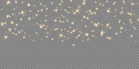 Glittering particles of fairy dust. Magic concept.
Abstract festive background. Christmas background. Space background.
