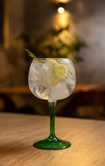 Cold refreshing tonic water