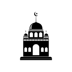 mosque icon set vector sign symbol