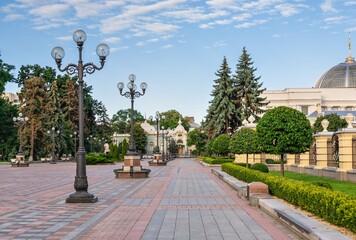 Fototapeta premium Constitution Square in Kyiv, Ukraine
