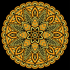 Mandala pattern color Stencil doodles sketch good mood Good for creative and greeting cards, posters, flyers, banners and covers - 430330574