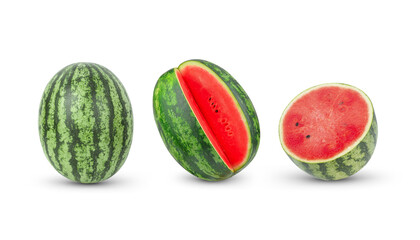 watermelon fruit on white background