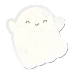 halloween ghost grunge sticker