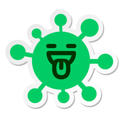 happy enjoyment virus sticker