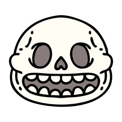 spooky halloween skull