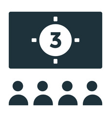 Cinema Hall Vector Icon