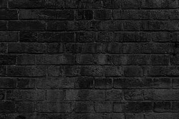 Black brick building wall. Interior of a modern loft. Background for design