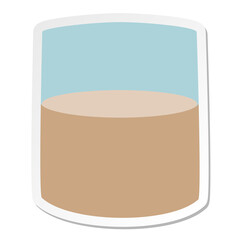 whisky glass sticker