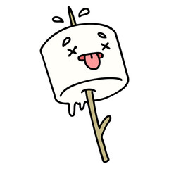 marshmallow on a stick
