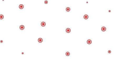 Light Red vector pattern with spheres.