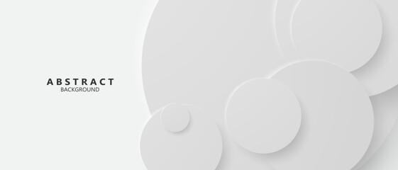 Abstract white circle background poster with dynamic. technology network Vector illustration.