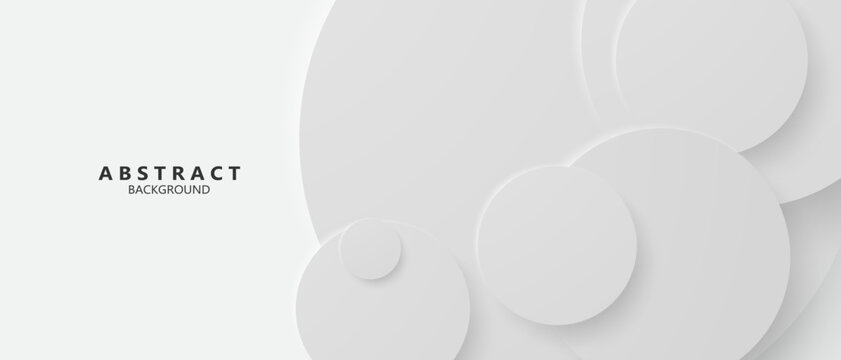 Abstract white circle background poster with dynamic. technology network Vector illustration.