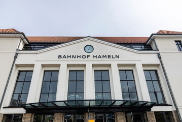 Fototapeta premium Hameln railway station in Hamelin, Germany