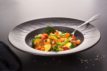 Vegan vegetable curry.
